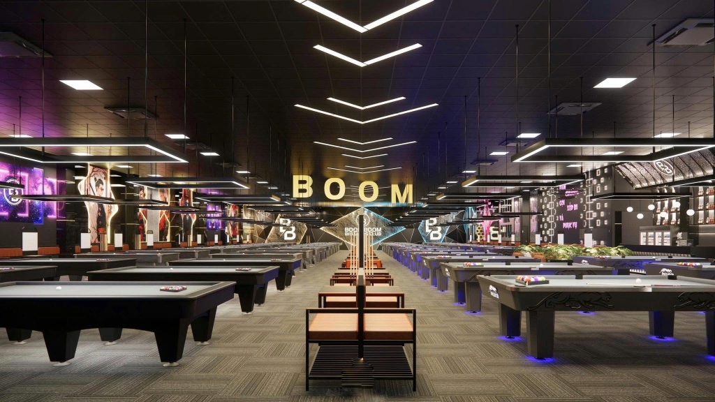 Không gian BoomBoom Billiards Club